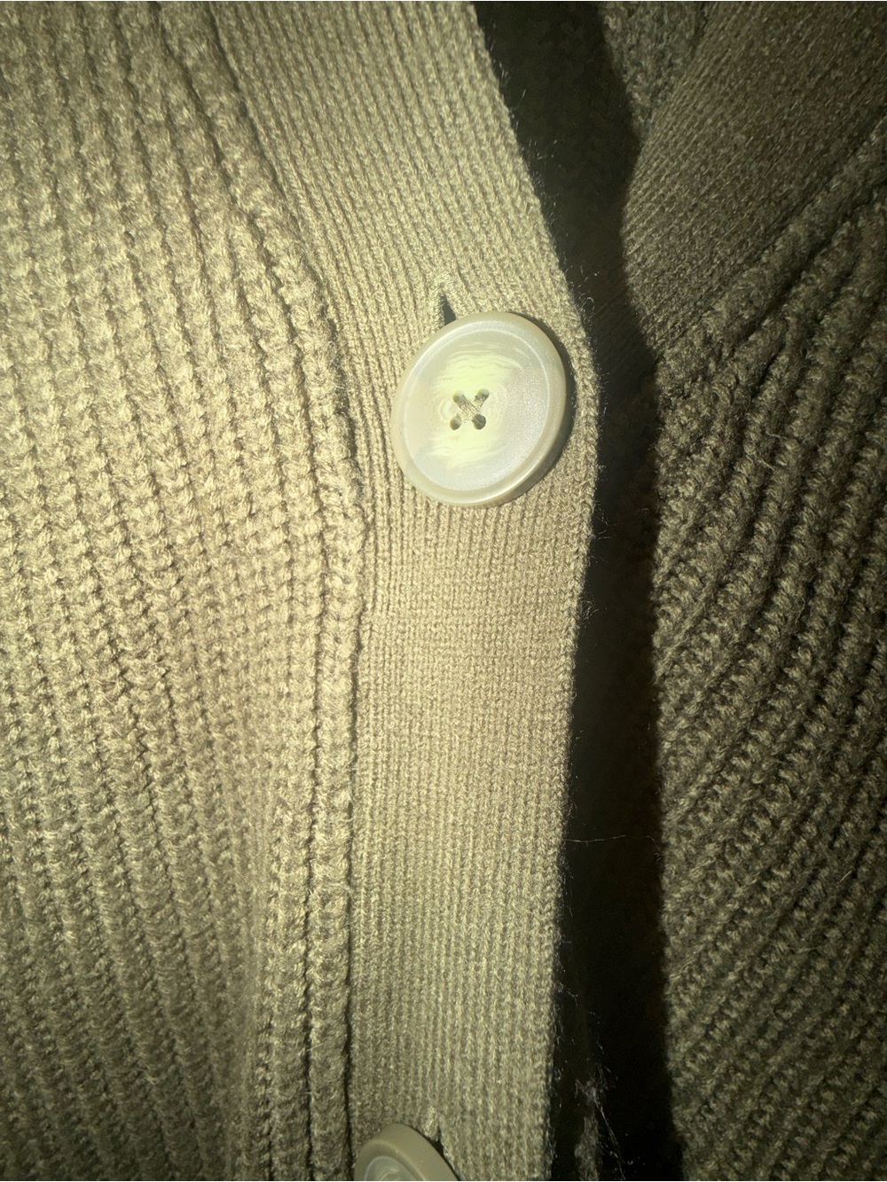George Olive Ribbed Crewneck Sweater - Picture 5 of 5